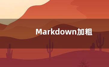 Markdown加粗