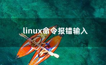 linux命令报错输入？