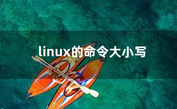 linux的命令大小写？