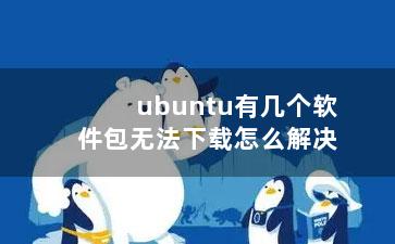 ubuntu有几个软件包无法下载怎么解决