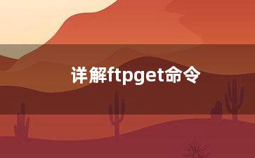 详解ftpget命令